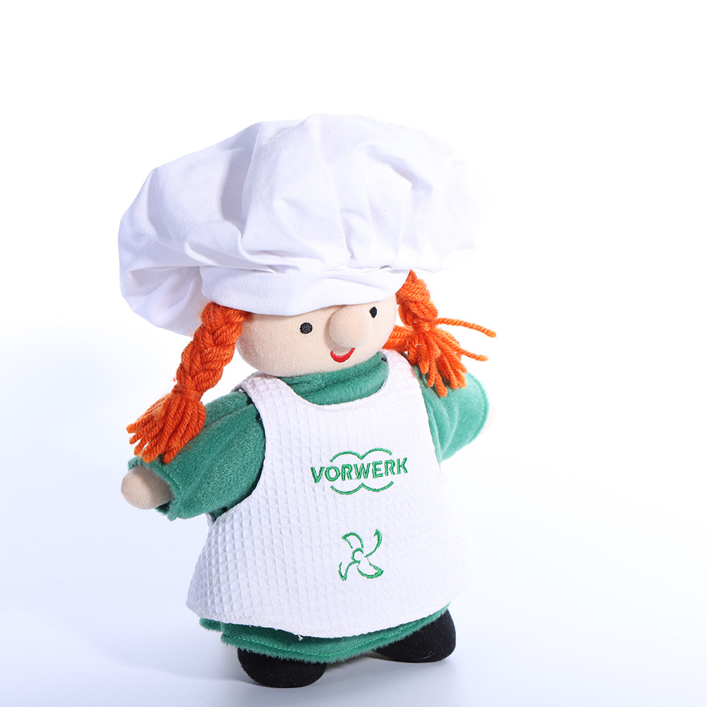 厨师公仔玩具男女可爱厨师公仔毛绒公仔玩具厂家定制卡通动漫公仔