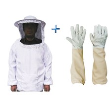 蜂具 养蜂工具出口型养蜂套装防蜂衣养蜂手套防蜂服 养蜂羊皮手套