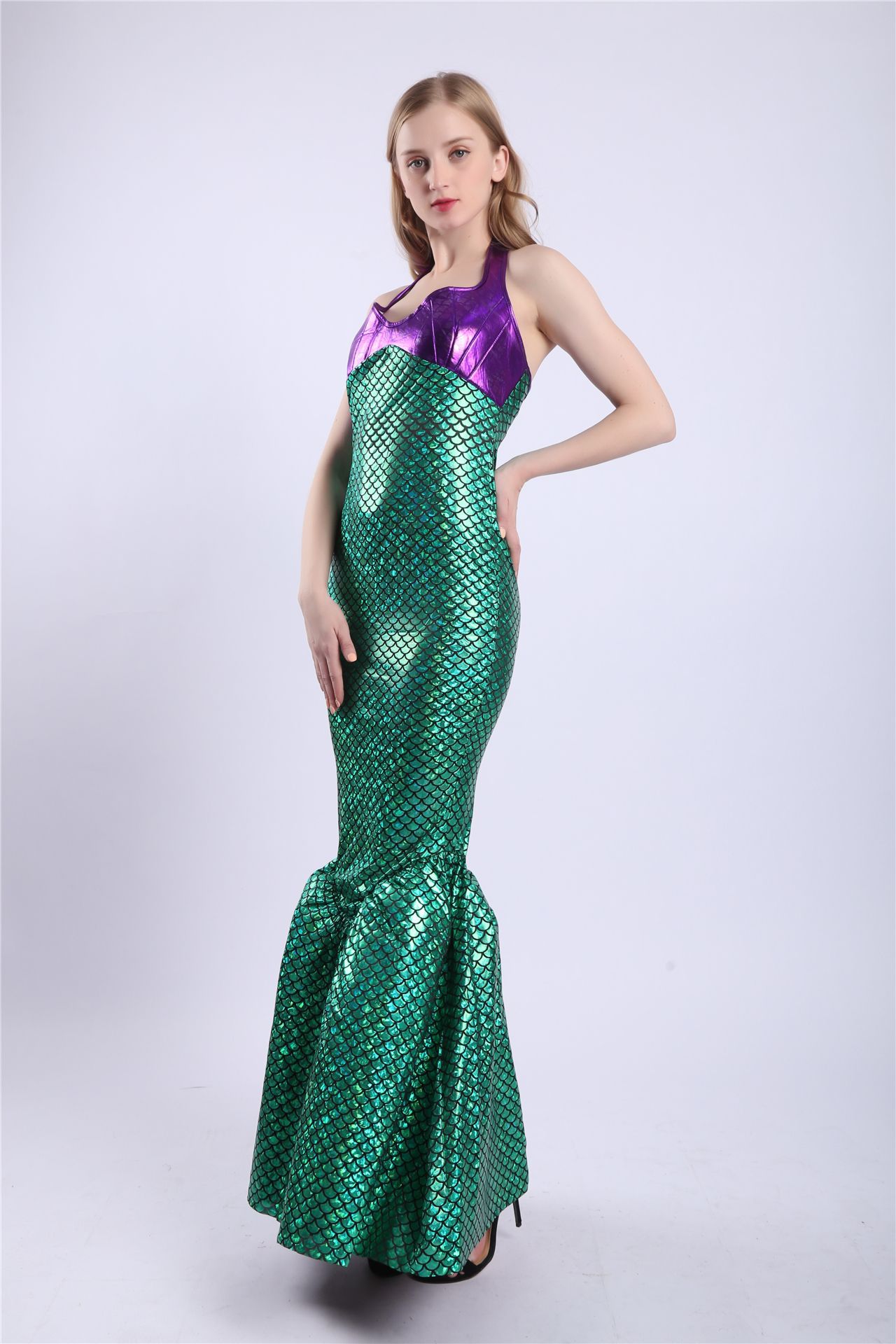 万圣节新款人鱼公主美人鱼演出服装 出口游戏制服 夜店ds舞台装