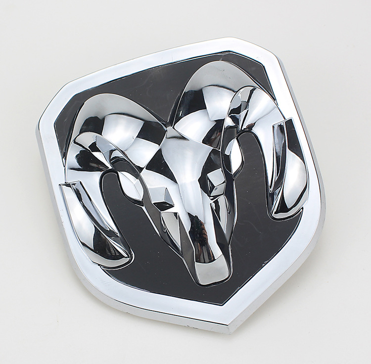 适用于道奇ram 1500中网标 道奇公羊中网标 皮卡贴标 羊头车标