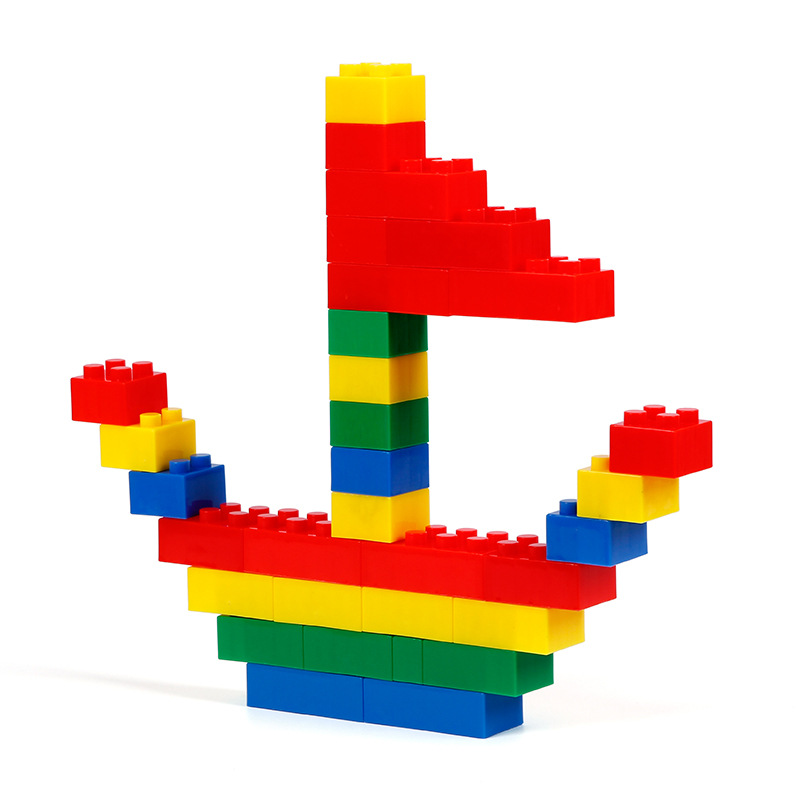 知识王积木幼儿方块积木塑料拼插玩具儿童拼装宝宝益智早教玩具