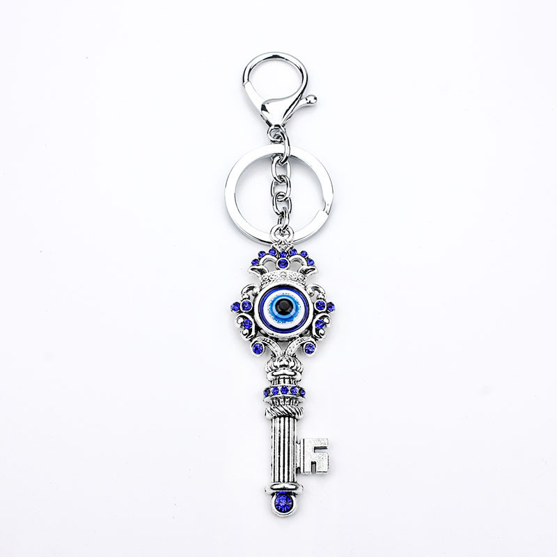 2020 New Keychain Eye Dual-Use Key Ring Car Key Pendant European and American Ornament Stall