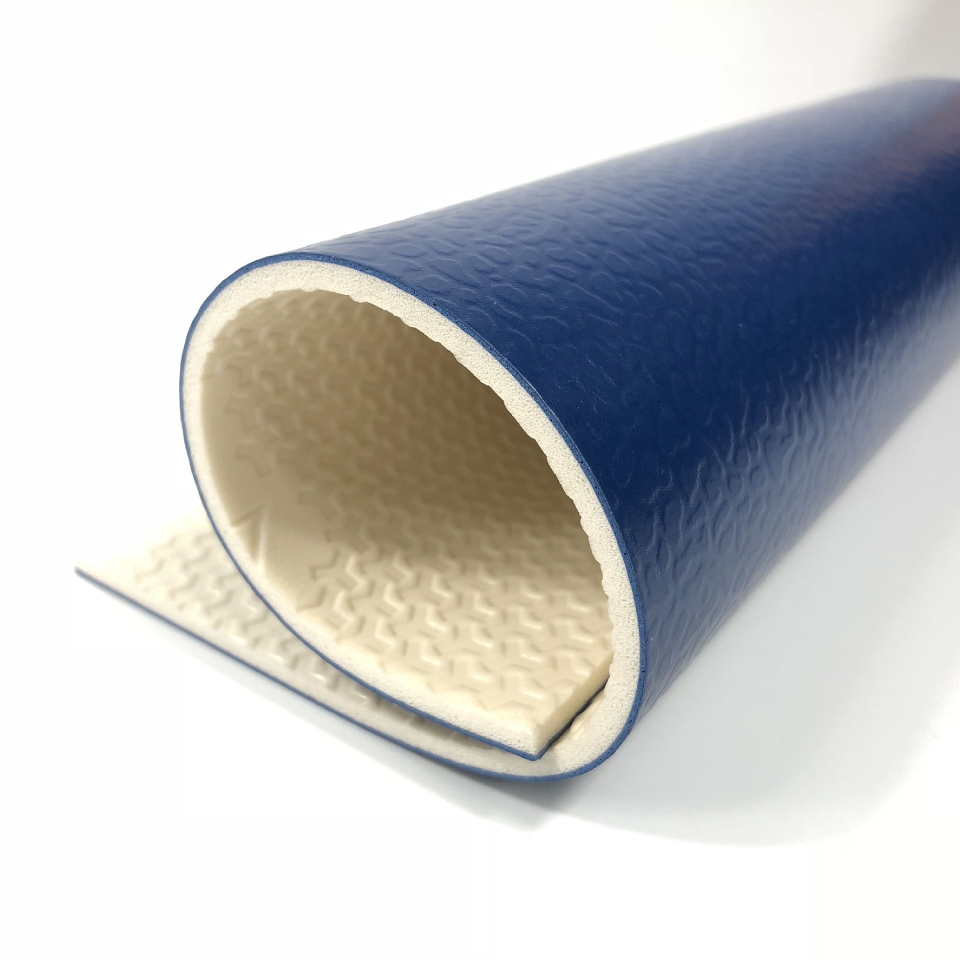 体育运动地板 羽毛球地板 篮球场地板 pvc弹性材料 宝石纹 深兰色