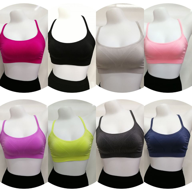 cross-border supply new beauty back underwear adjustable shoulder strap sports tube top wireless vest for women