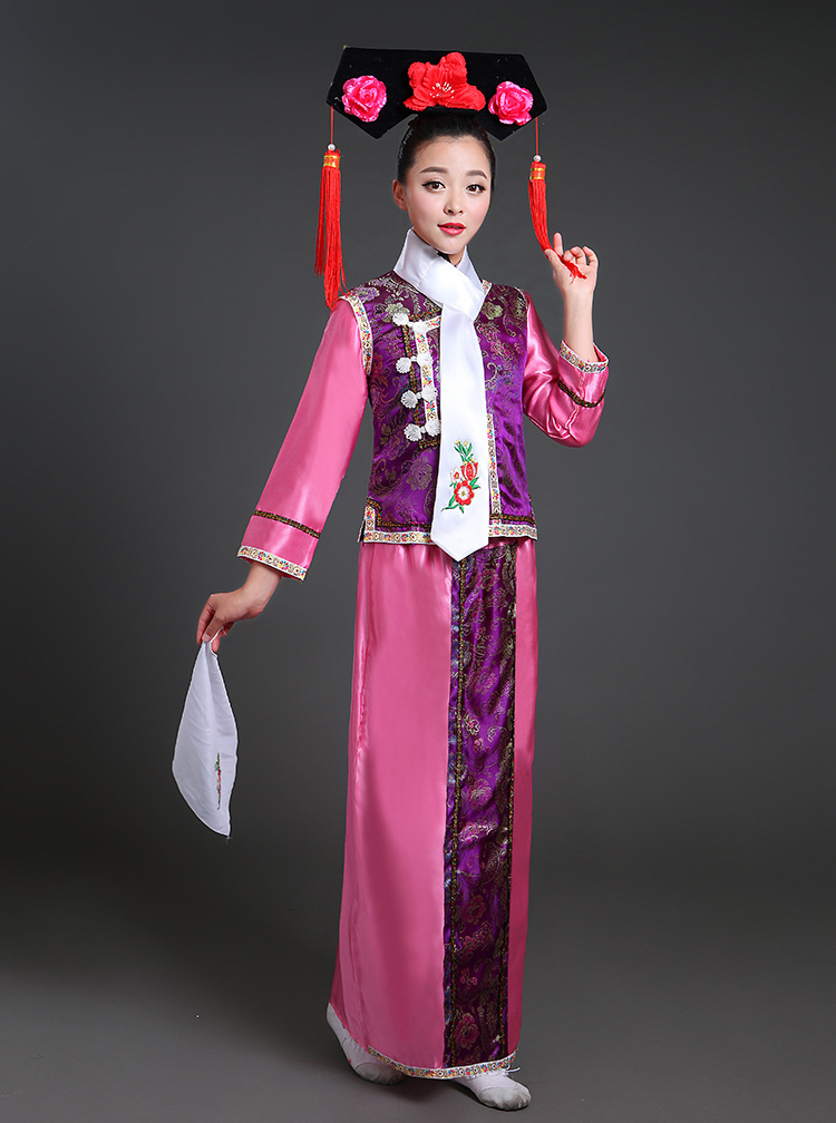 格格服饰清朝古装满族旗服公主皇后贵妃娘娘宫女嬷嬷宫廷演出服装