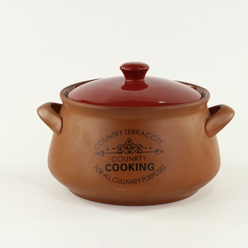咖啡色系列陶瓷用品红陶养生煲汤锅耐高温红土陶瓷锅