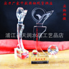 Hawk crystal trophy Customized Special-shaped medal Company annual meeting excellent staff Awards Lettering