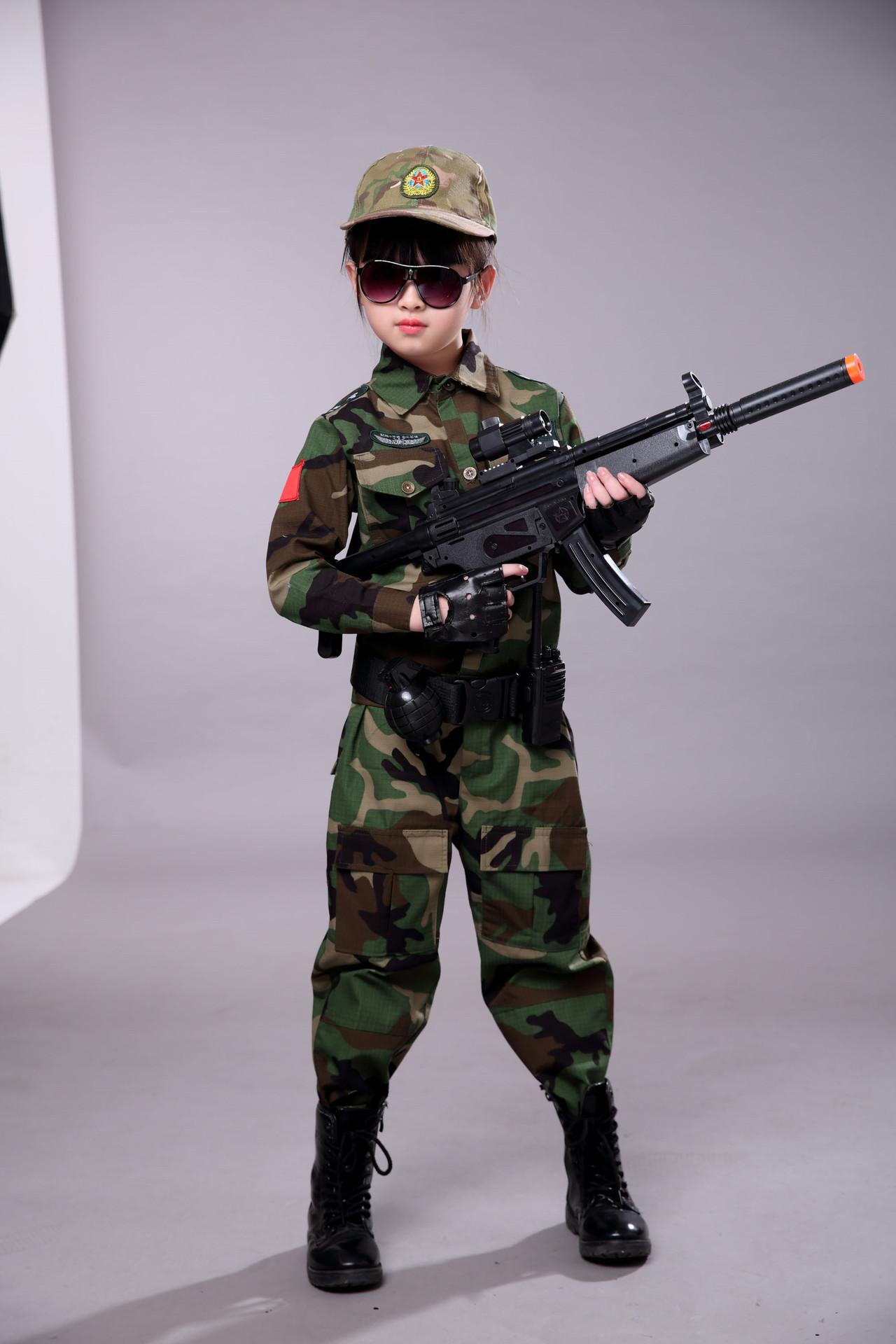 新款儿童迷彩军训服 男童野战特种兵套装 春秋夏令营军训服