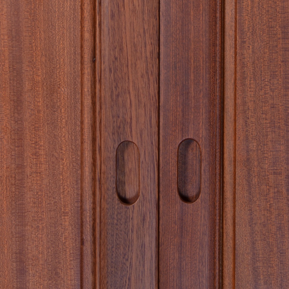 厂家直销中式沙比利衣橱新古典四五六门实木 卧室挂衣储物柜衣柜