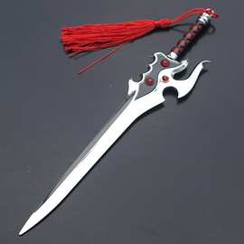 王者英雄武器李白青莲剑合金兵器模型道具未开刃