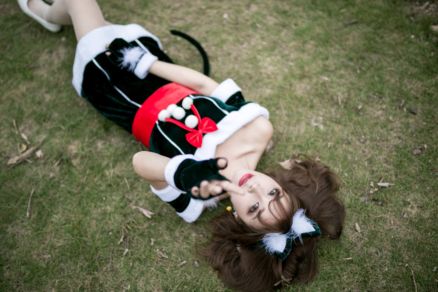 外贸日本可爱猫女装圣诞节服装 性感角色扮演cosplay猫女郎圣诞服