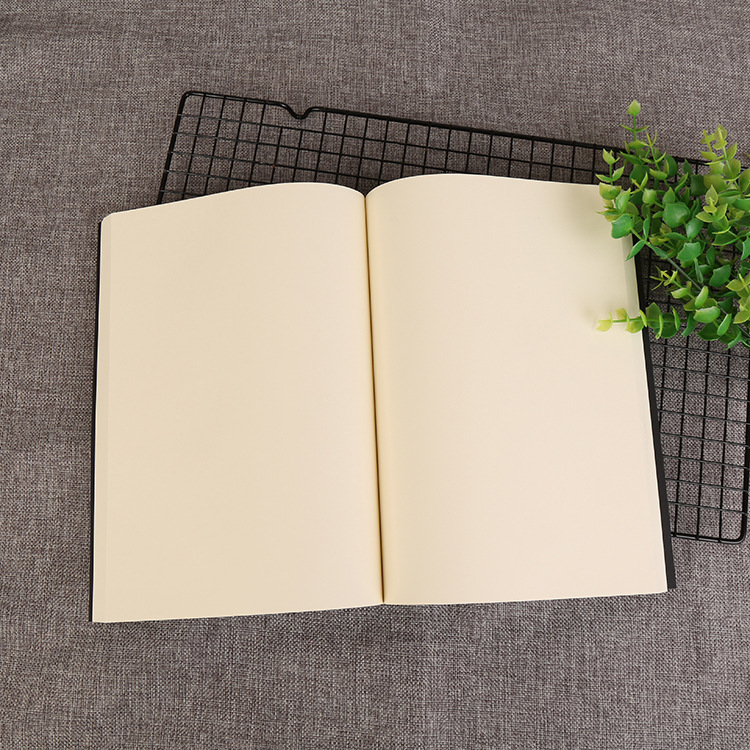 现货空白内页笔记本b5商务办公记事本定做学生素描本简约日记本子