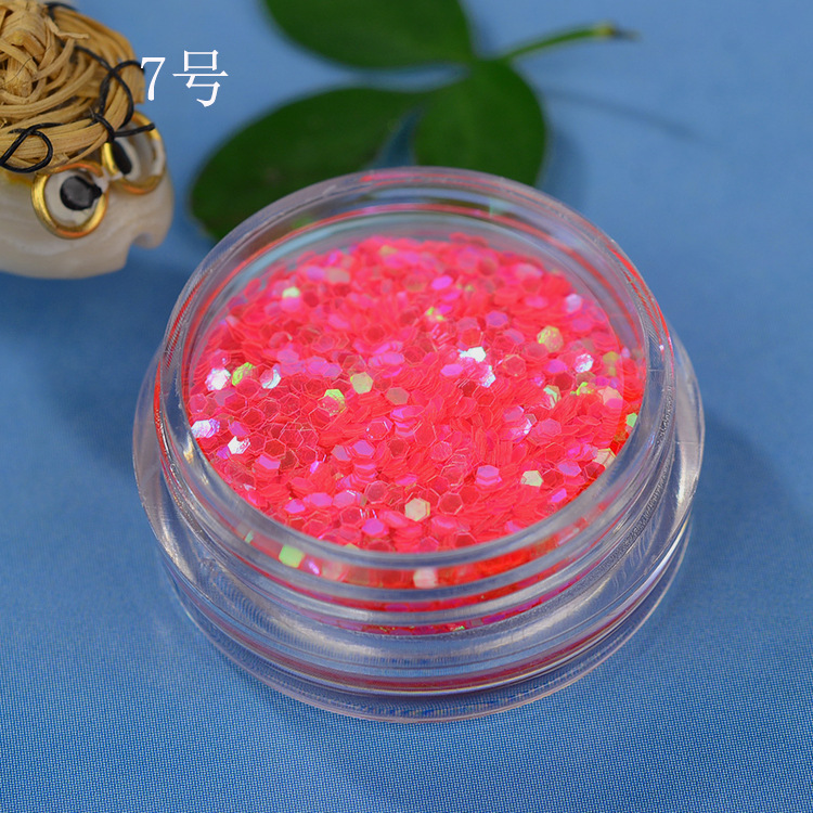 镭射亮片闪片美甲装饰手工diy水晶滴胶闪亮手机壳流沙粉史莱姆