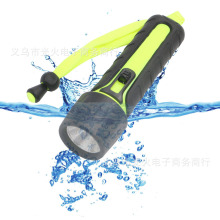 LED强光潜水手电筒4*AA磁控开关便携水下照明灯Diving Flashlight