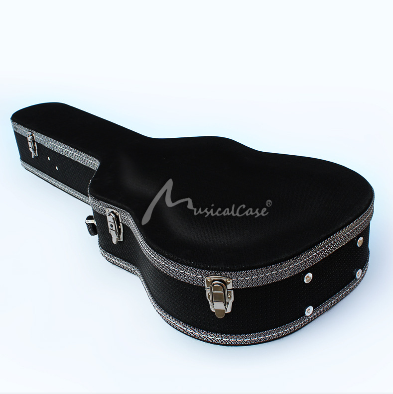 可定制 41英寸点子皮弧面民谣吉他琴盒吉他箱