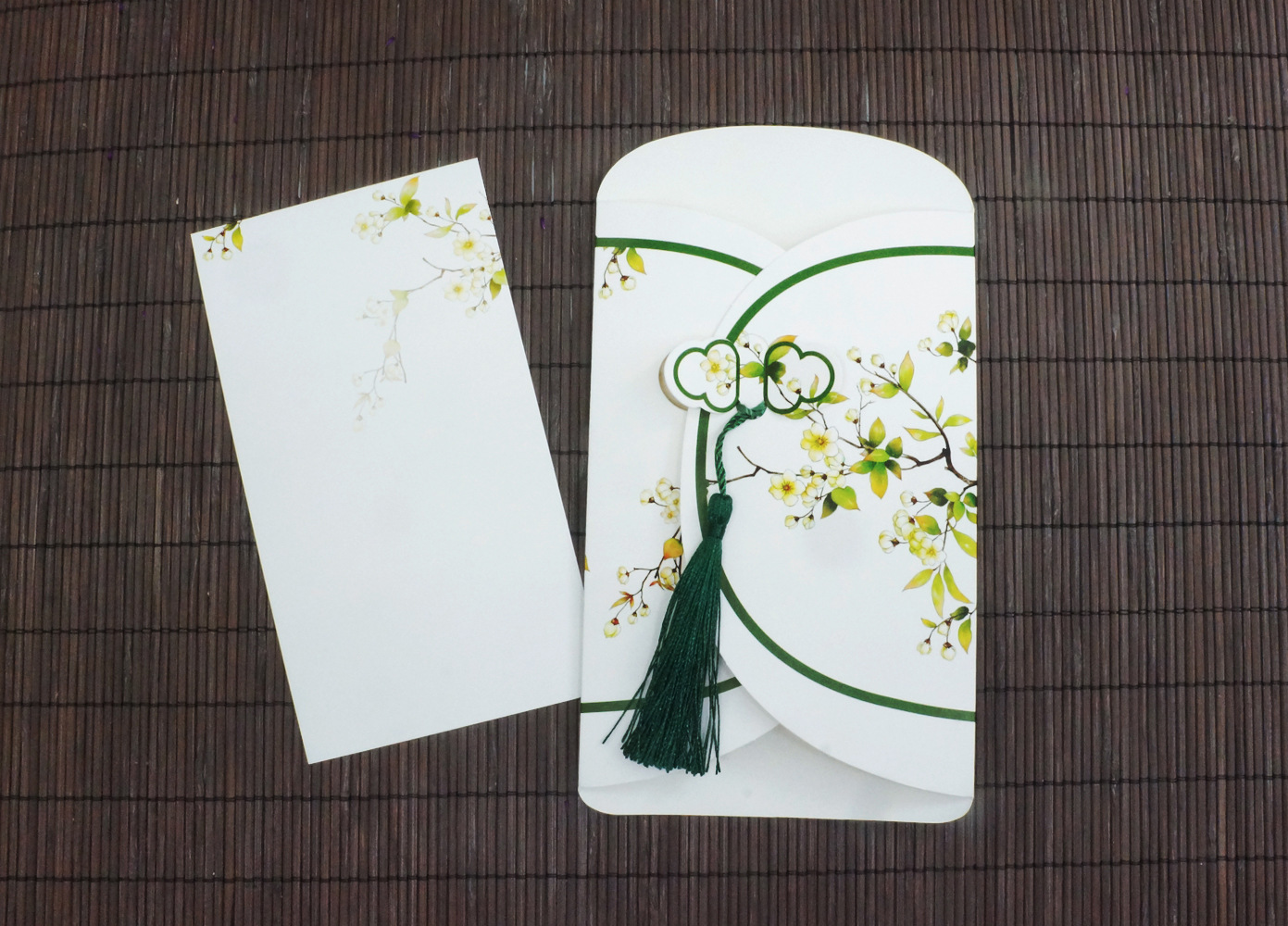 古风唯美异形贺卡邀请卡贺卡中国风节日卡片复古赠品卡礼品抽拉卡