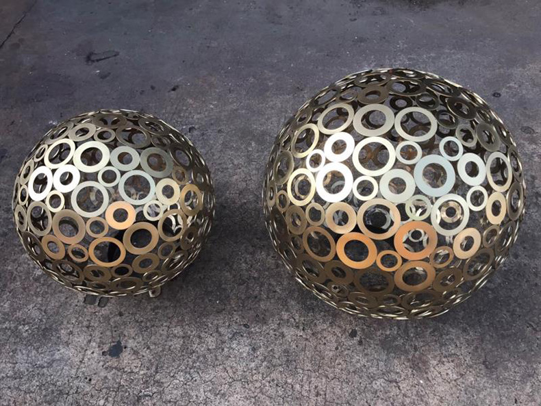 风水球镂空雕塑 景观雕塑 园林景观雕塑定制公园工程摆件生产厂家