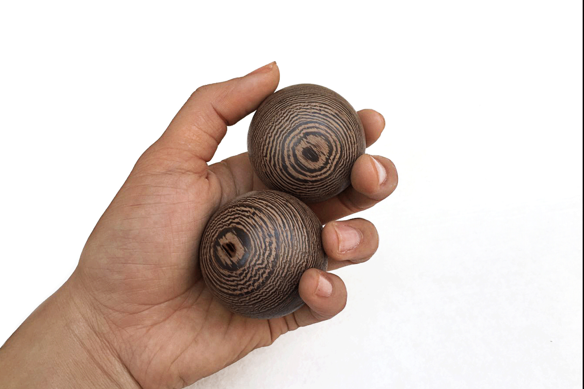 红木手球鸡翅木工艺品保健球木质健身球健手球木制把玩木质手球