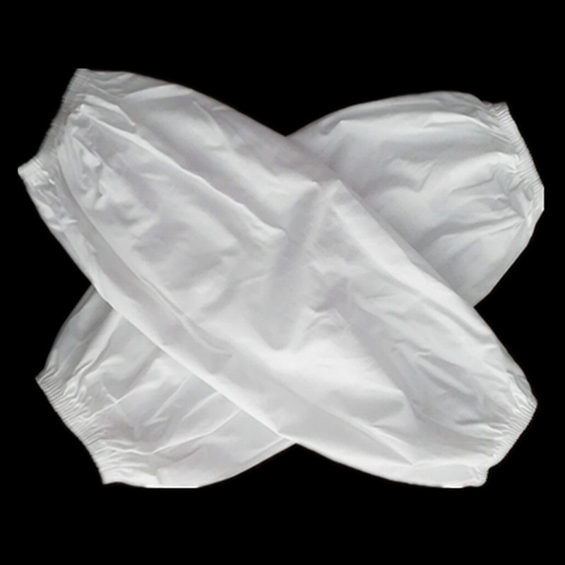 厂家批发白色纯棉布劳保套袖袖套餐厅卫生食品厂工作防护白袖套