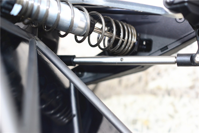 traxxas 1/7 unlimited desert racer不锈钢前转向正反牙拉杆-对