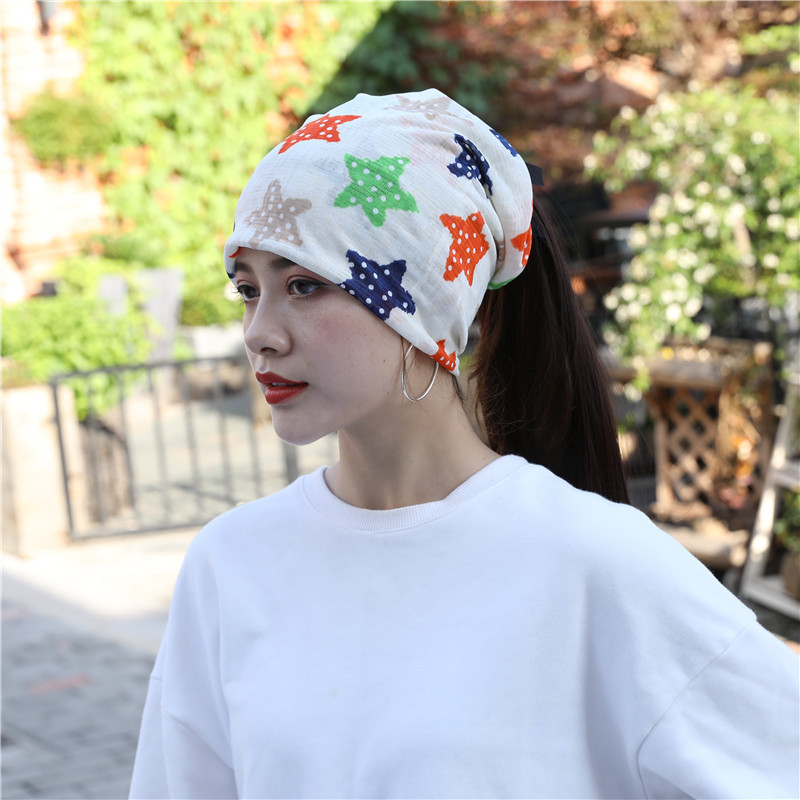 头巾女百搭头巾发带简约潮流青年漏辫子帽子女冬包头帽月子帽