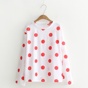 波点日系t恤