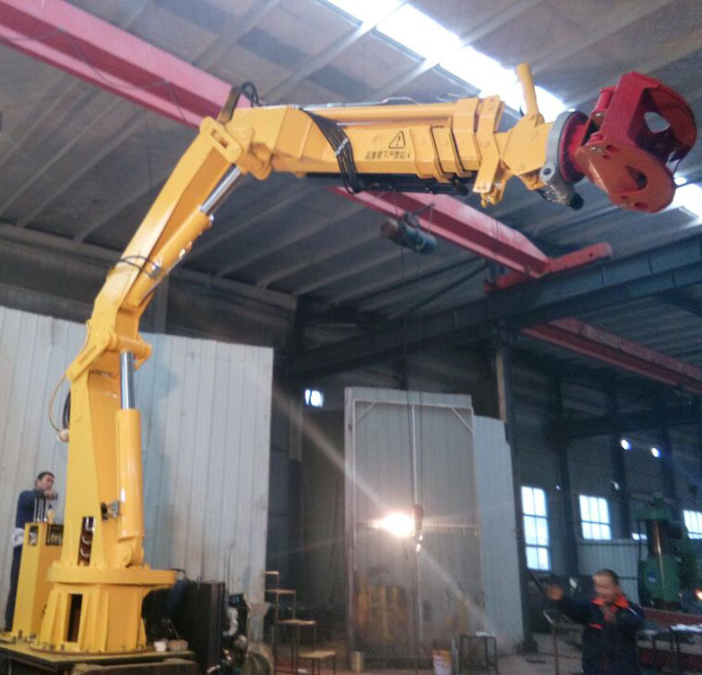 非标定制吊机抓木抓钢 液压折臂吊改装辅具 抓具起重机