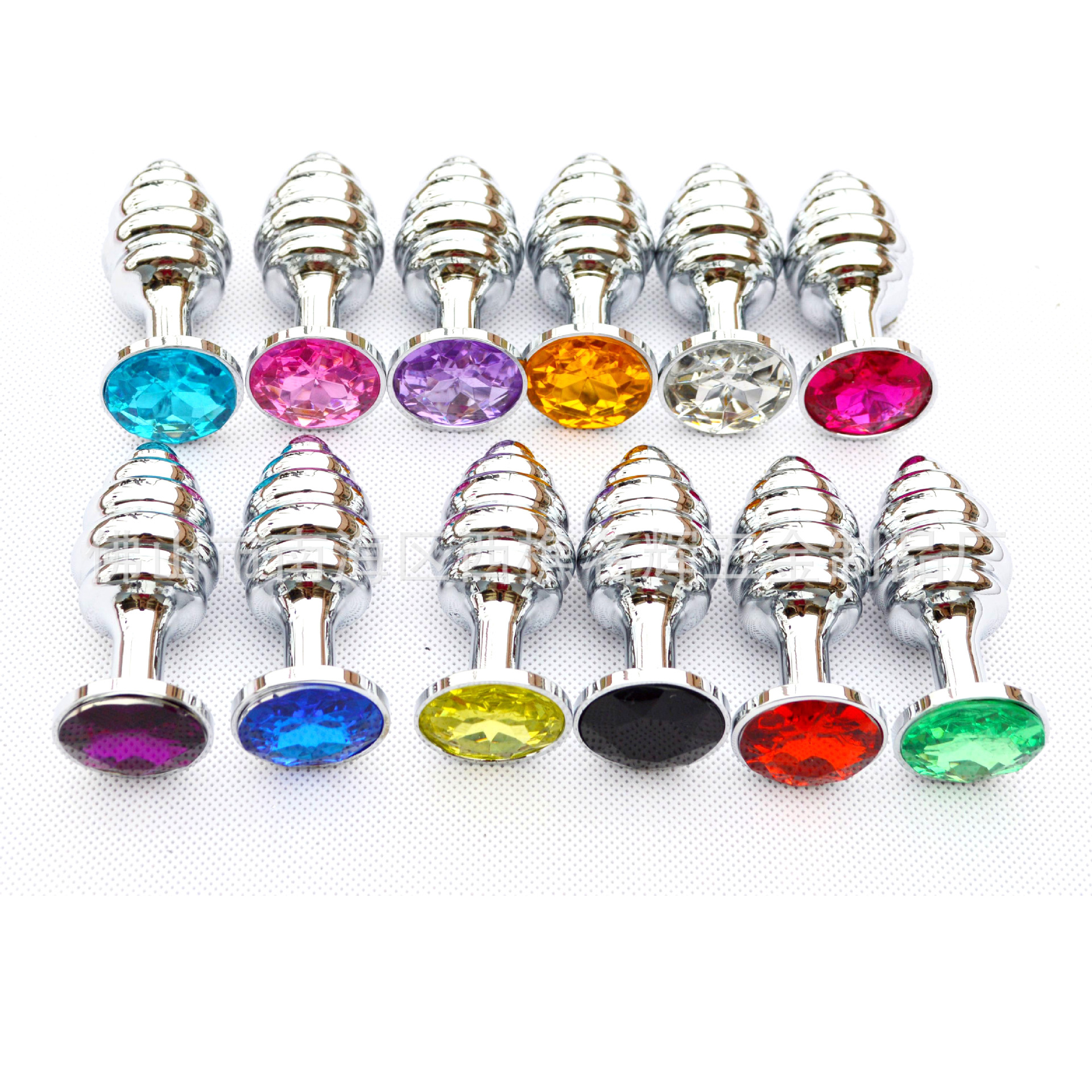 合金钢后庭栓 金属肛门栓 银色螺纹后庭肛塞 器具 成人用品批发