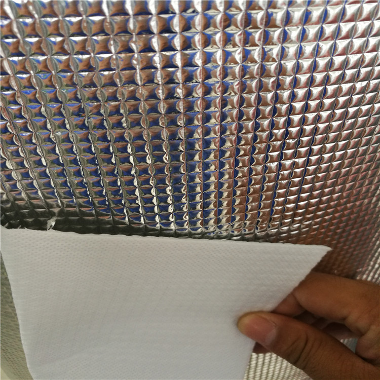 厂家epe珍珠棉大方格铝膜 高清晰5*5铝膜 隔热防潮材料箱包专用
