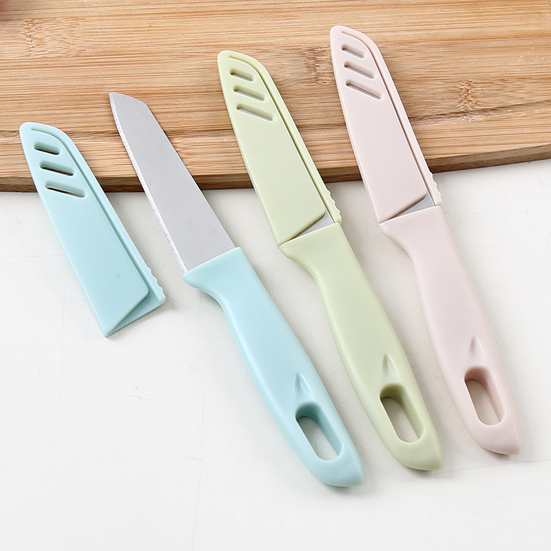 Stainless Steel Fruit Knife Fruit Knife Household Kitchen Mini Creative Fruit Knife Peeler Portable Portable Knives