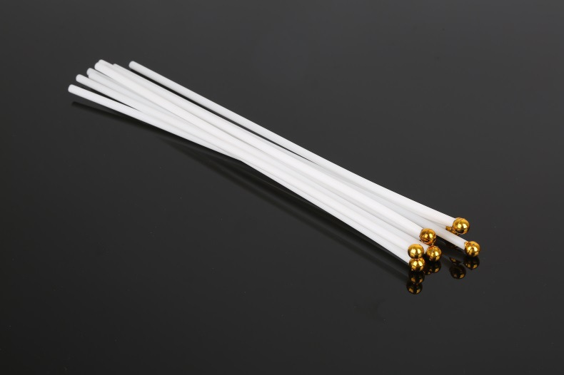 白色塑料手摇旗杆手 30cm长6mm外径摇旗杆旗帜广告旗帜