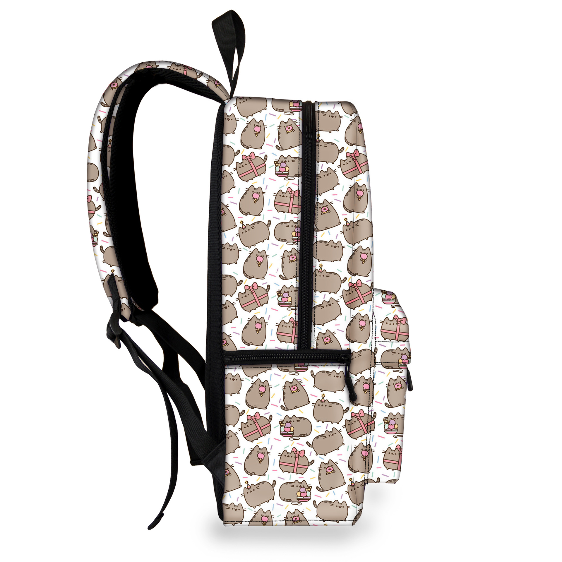 双肩背包-全印花几何图形学生书包舒适涤纶多功能双肩包定制加logo厂