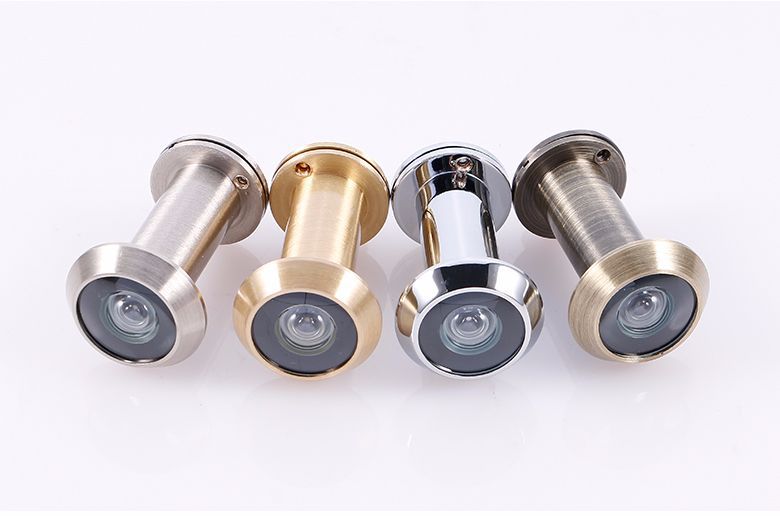 四色铜猫眼高清光学广角门镜防盗门猫眼防撬玻璃镜片带盖厂家批发