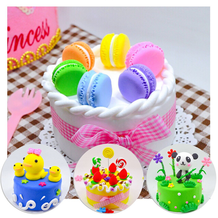 超轻彩泥粘土蛋糕材料包套装儿童益智diy手工制作玩具批发