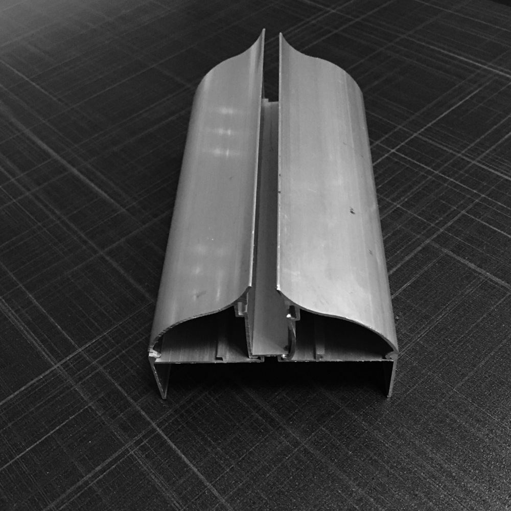 净化铝型材净化房75单玻璃密封窗料配圆压线1.0mm厚铝本色