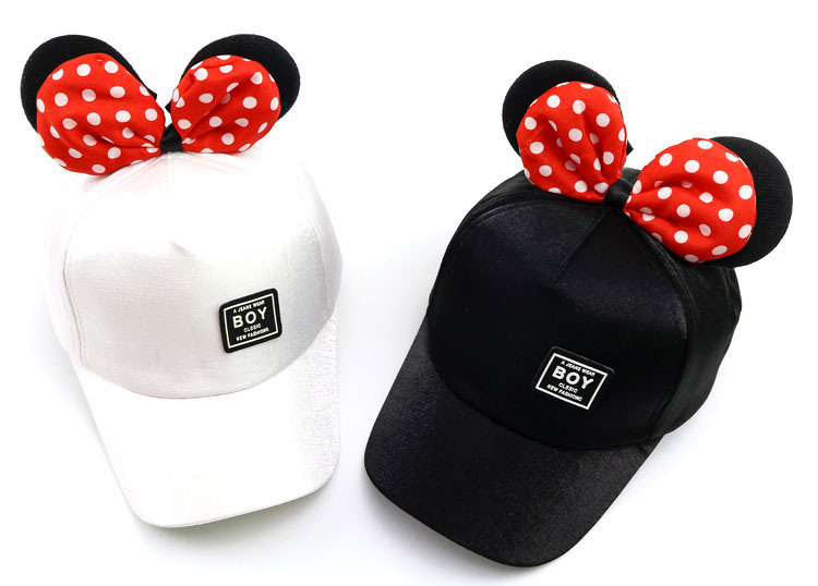 女孩棒球帽 韩版可爱卡通米妮帽子儿童 外贸帽子批发t704