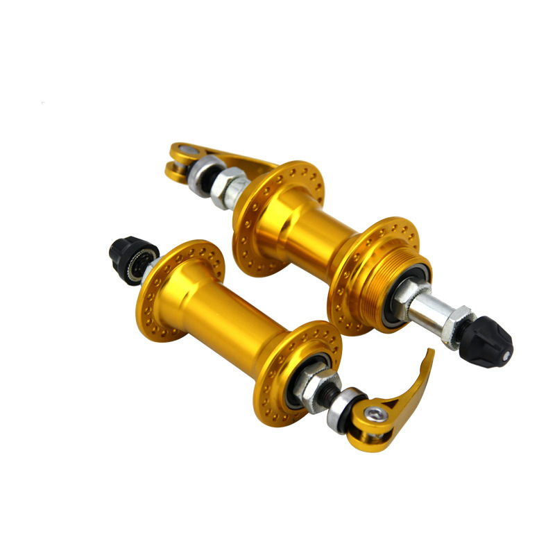 彩色铝合金花鼓山地车轻量化碟刹花鼓32孔带快拆铝合金单车花鼓配