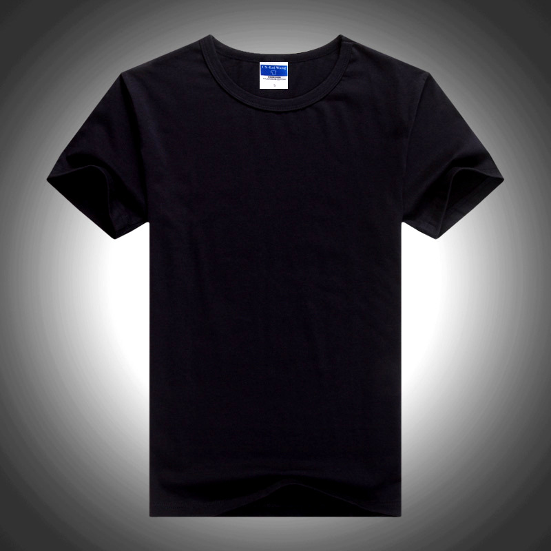 男式热转印文化衫圆领热升华莫代尔空白t恤广告衫烫画纯色短袖