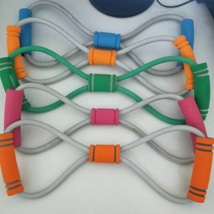 健身拉力器瑜伽拉力绳订做扩胸臂力器8字型运动拉力器条nbr拉力管