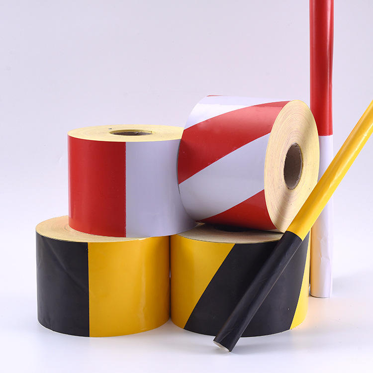 黑黄反光带 反光警示胶带 贴地警戒带 安全警示带 厂家加工批发
