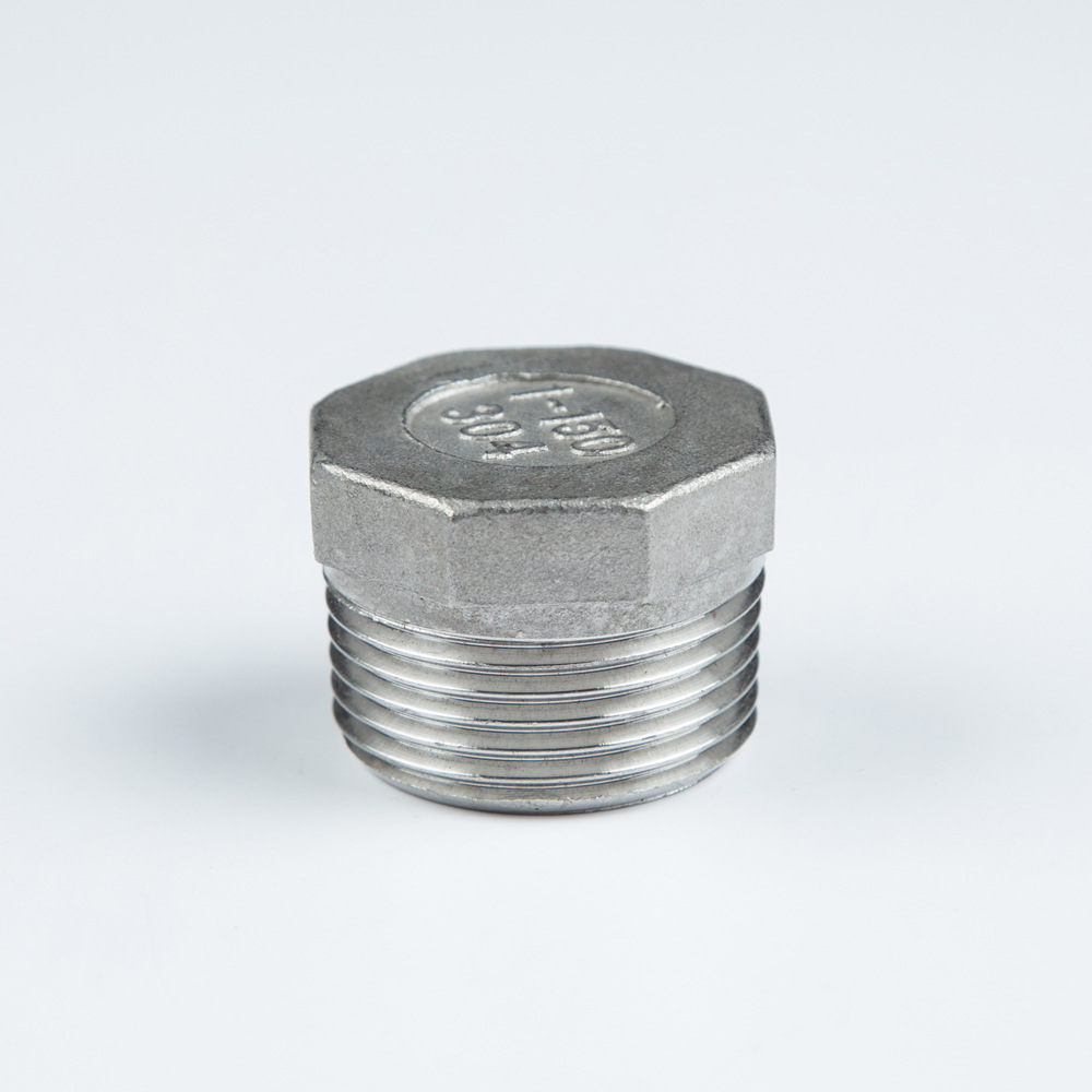 6分不锈钢外六角堵头 304外丝螺纹六角堵头 不锈钢六角外螺纹塞头