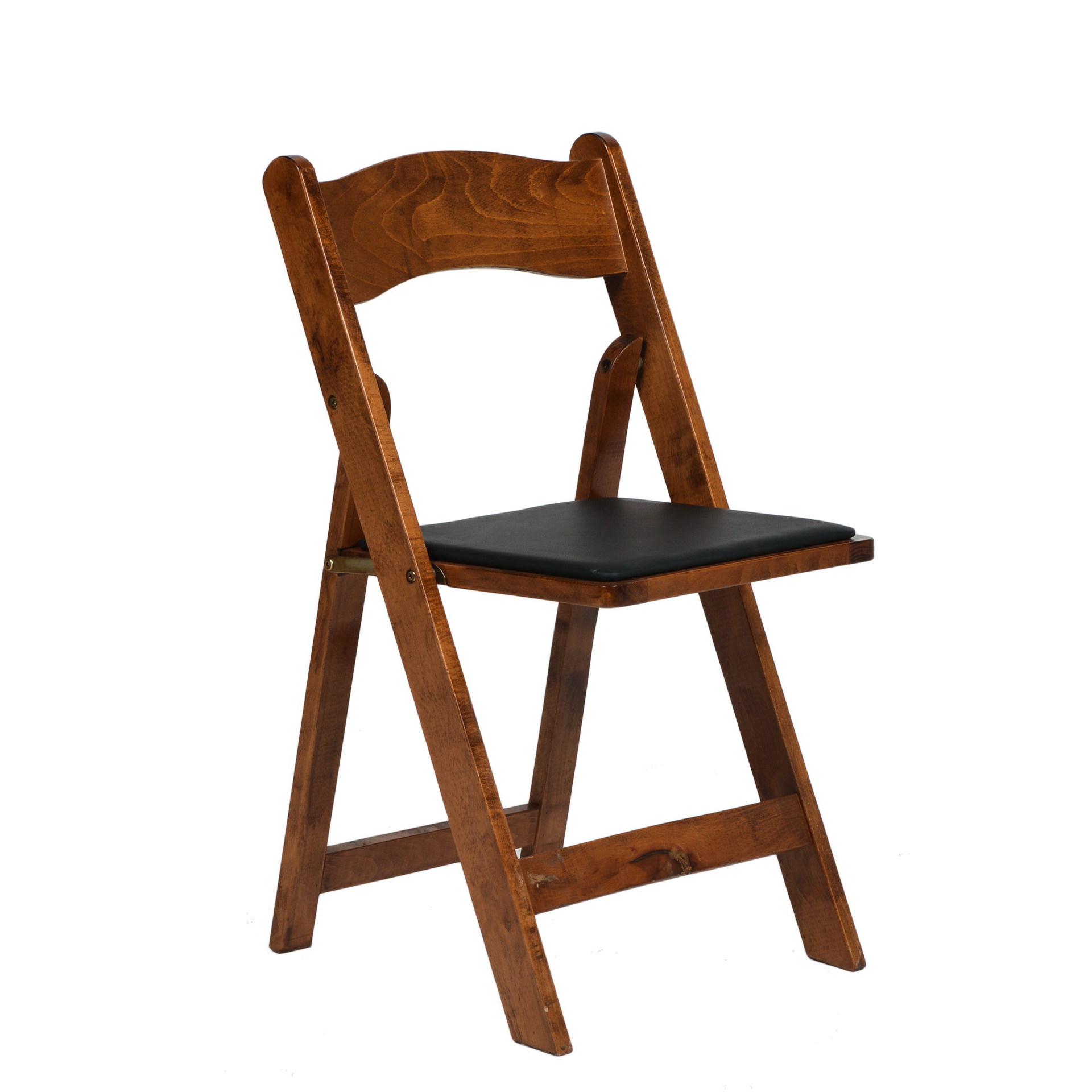 户外实木制酒店折叠椅子棕色榉木可折叠宴会椅可折叠实木折叠椅子