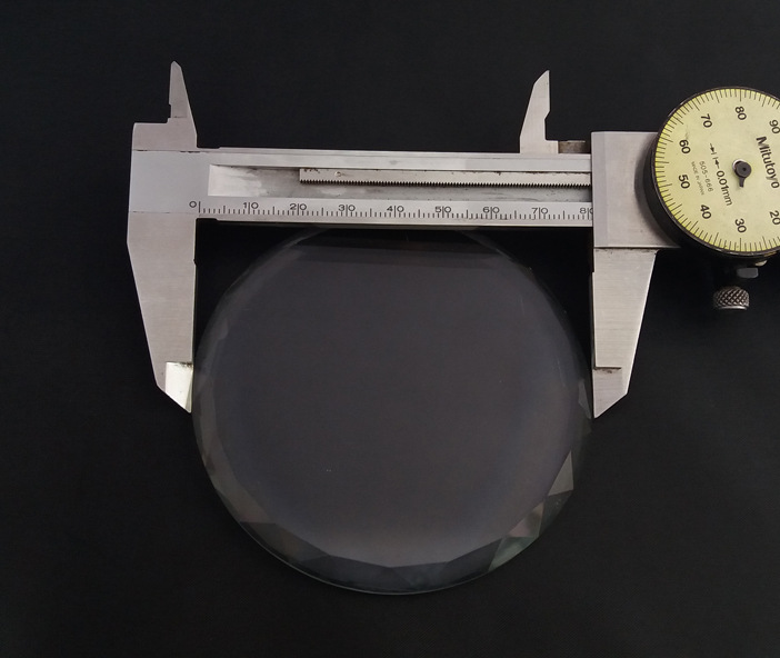 blg43#Φ70mm-12厚 卫星切割面 小台面加厚 立体感强透明白玻