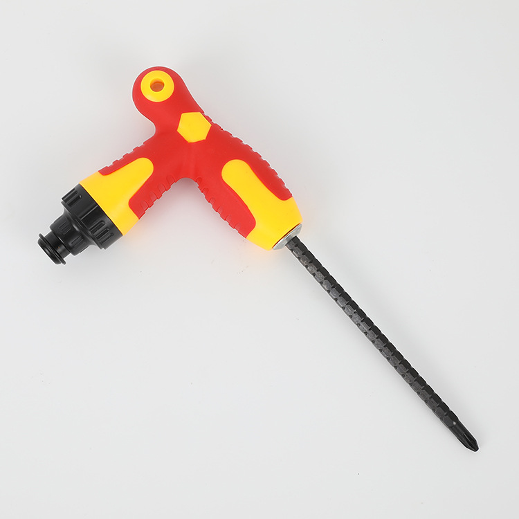 厂家直销多功能伸缩t型棘轮两用改锥十字一字双用螺丝刀