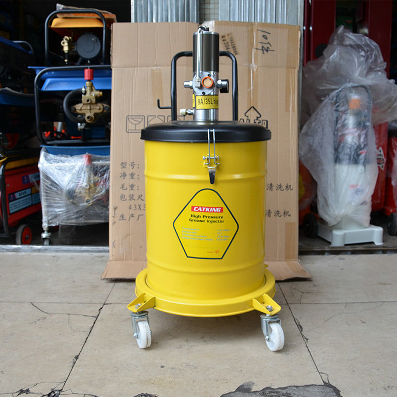 高压气动黄油机大功率 50l高压注油器高压黄油加注机风动注油器