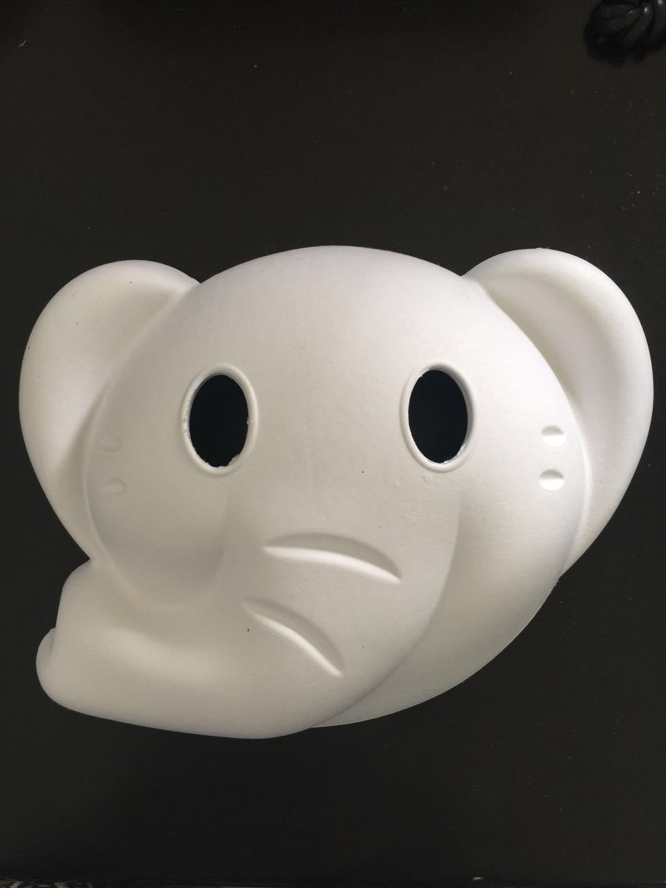 diy白色纸浆面具手绘面具 儿童幼儿园教具纸浆面具 万圣节diy面具
