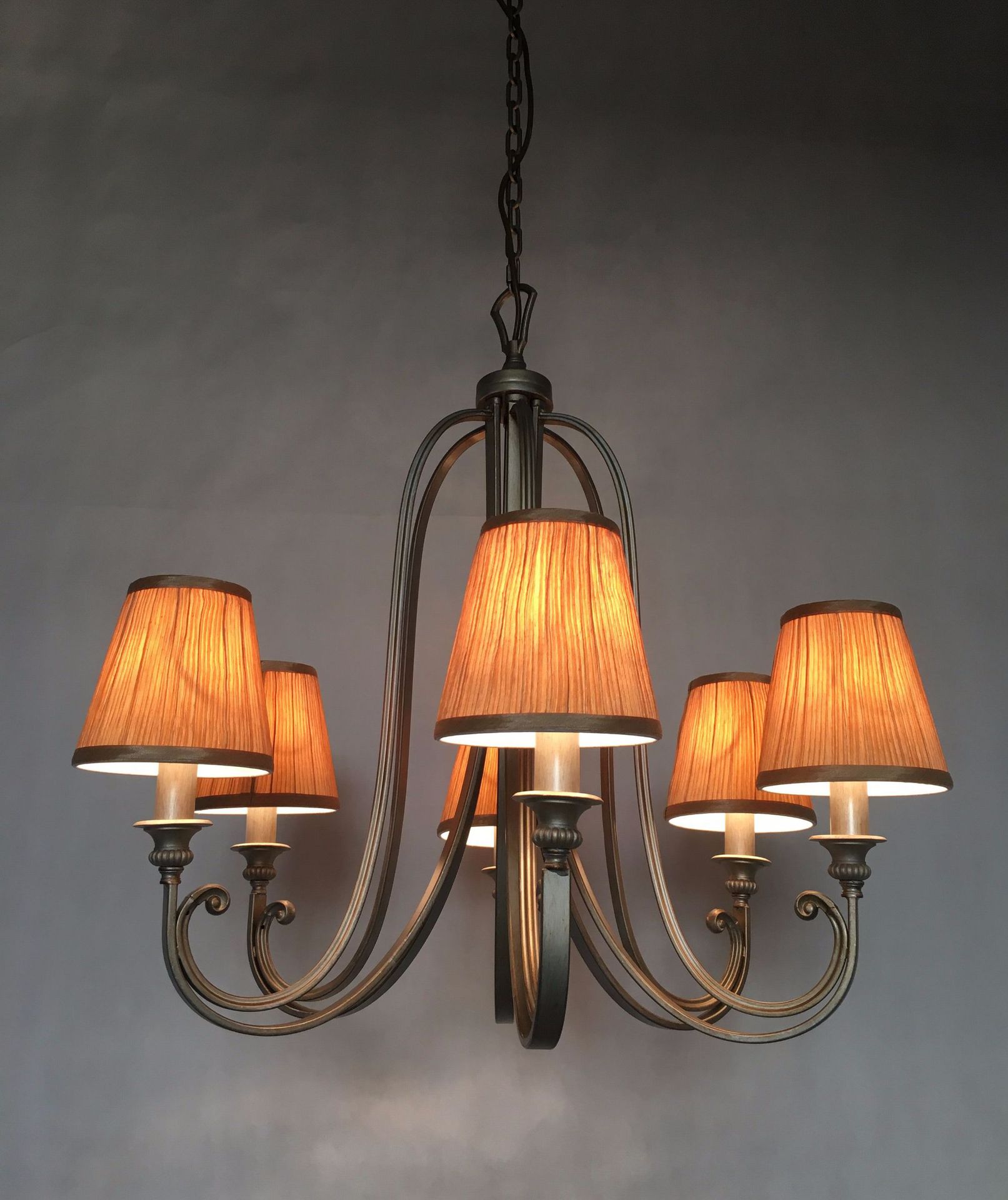 美国标准卧室5头吊灯出口外贸客厅餐厅书房衣橱跨境专供灯饰