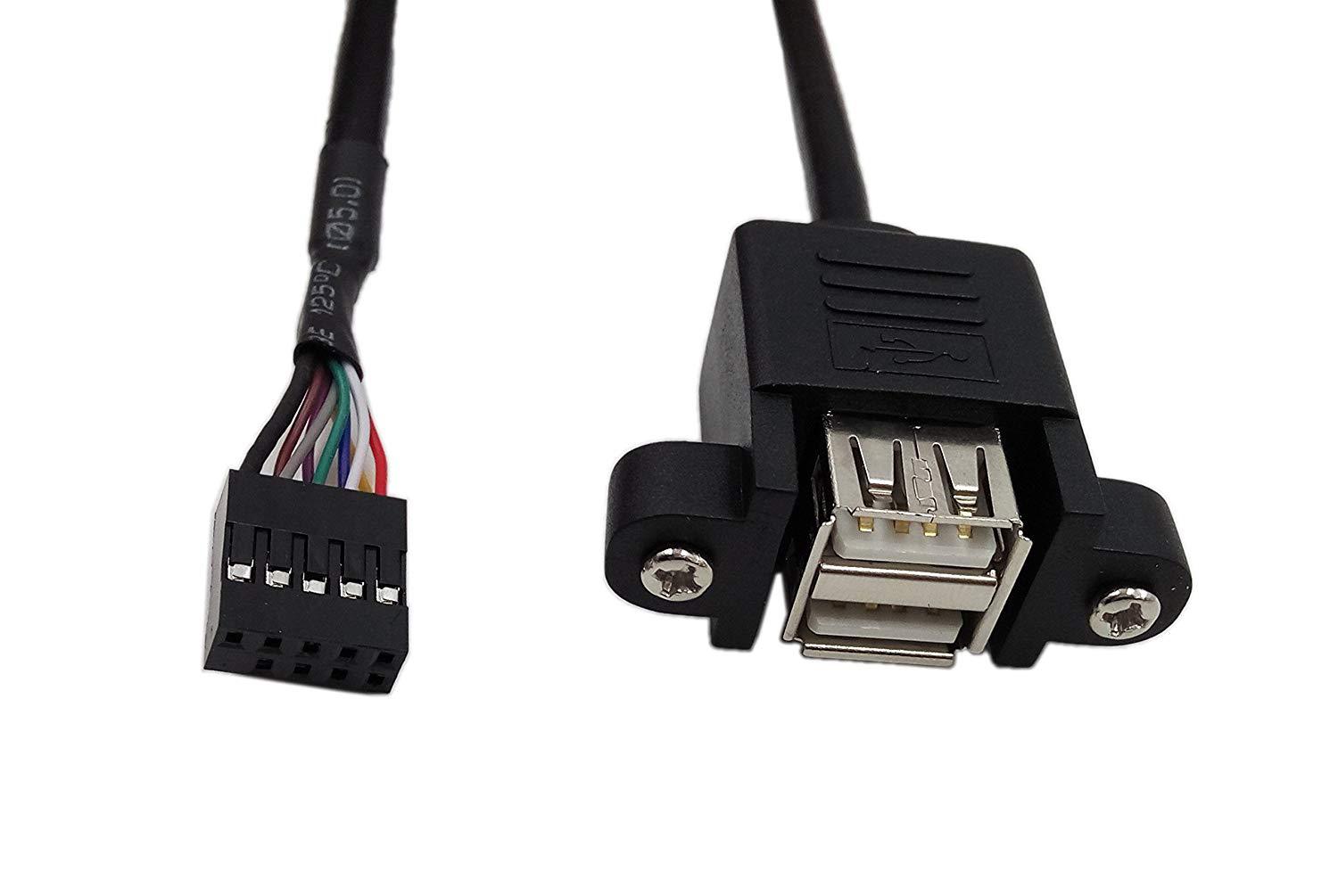 厂家直销杜邦2.54 5p编织屏蔽端子线 母对母延长线 机箱连接线