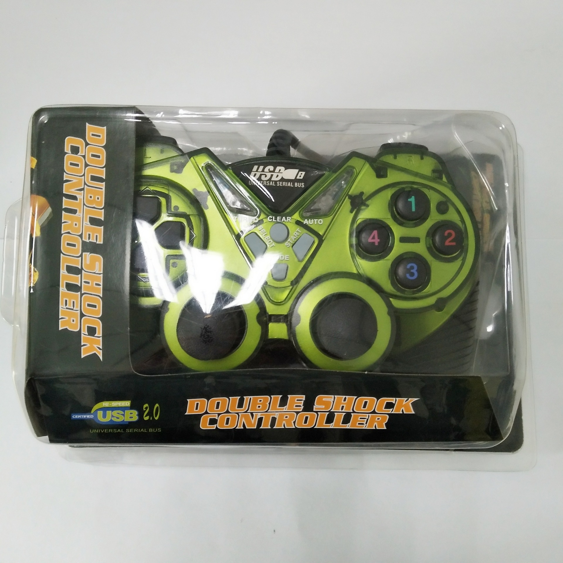 USB Transparent Color Gamepad Vibration Handle PC Computer Handle 3D Rocker Game Machine Accessories