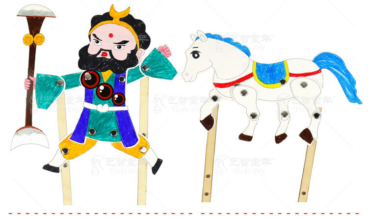 西游记人物皮影戏道具幼儿园手工制作皮影儿童创意美劳diy材料包